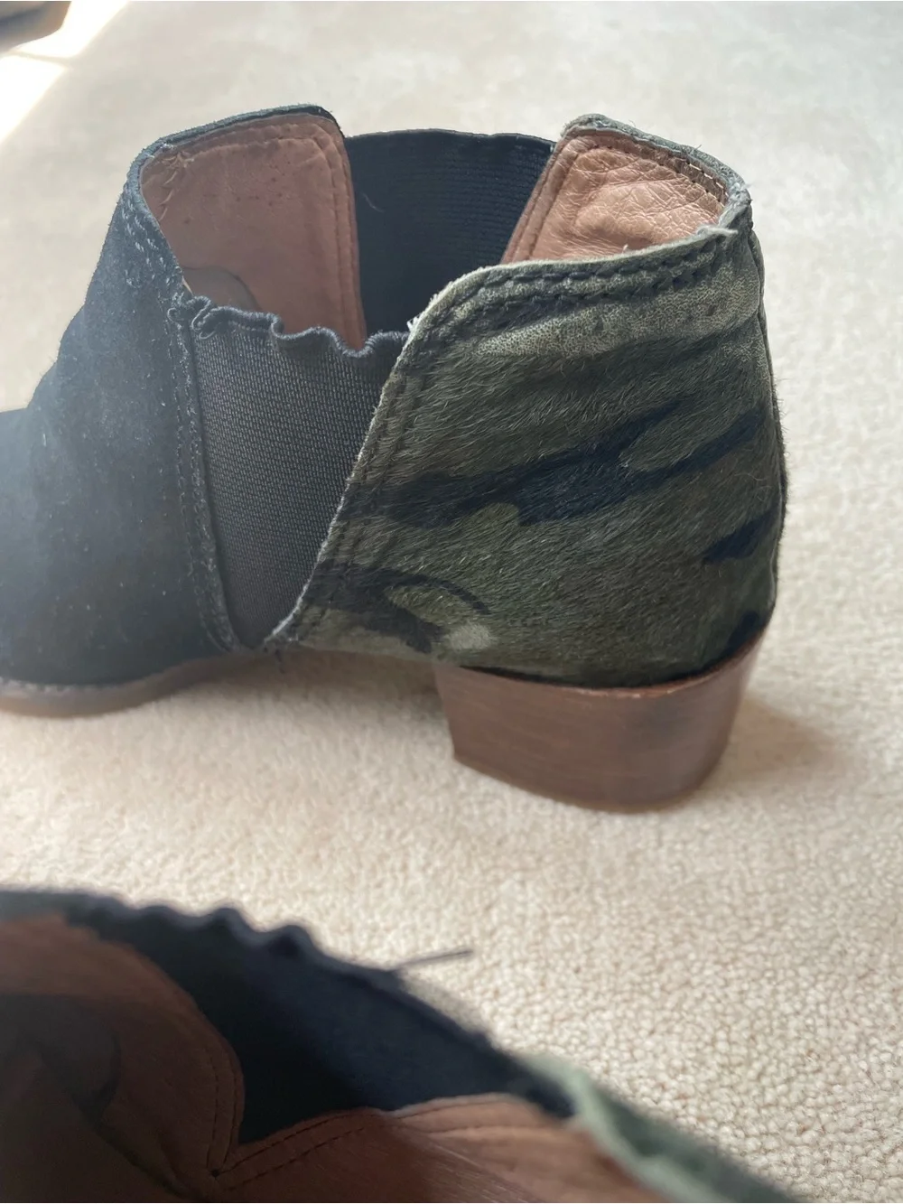 All Black Women's Black Suede Ankle Booties
